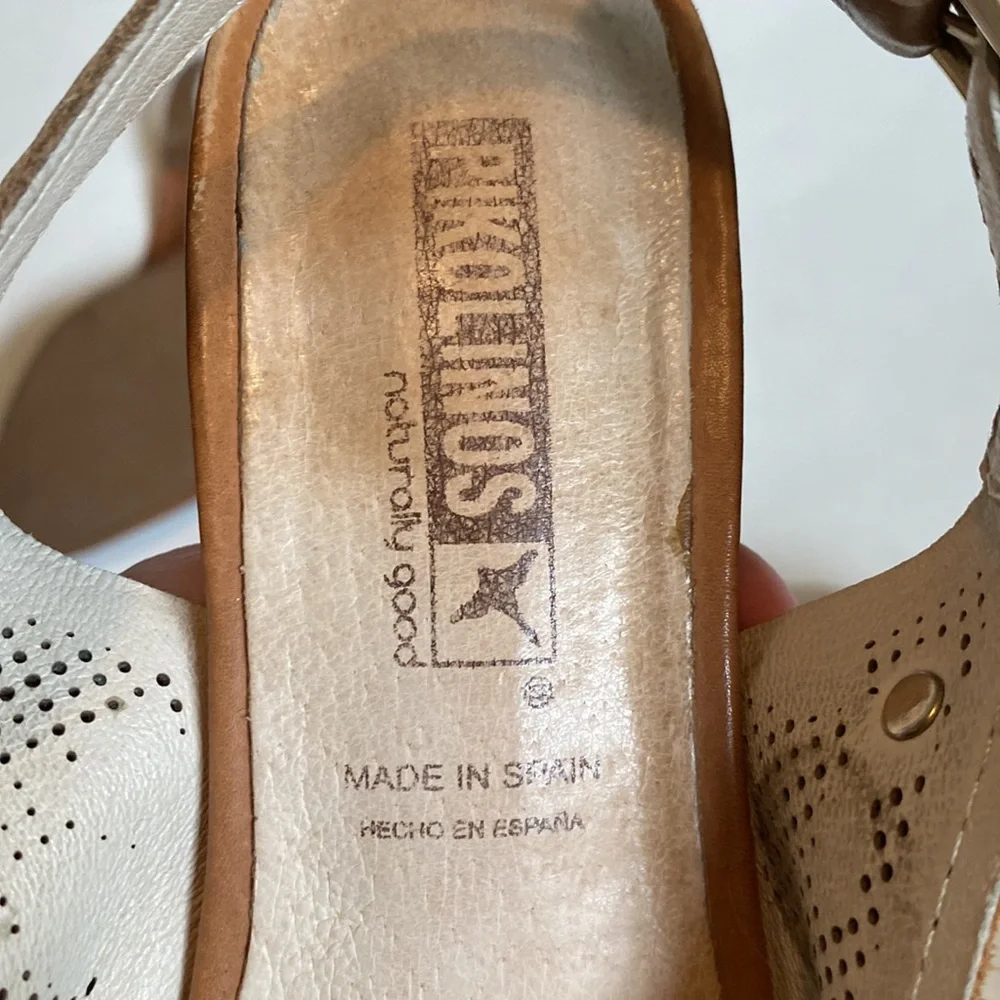 Pikolinos Elba slingback court shoe soft brown leather - Picture 6 of 10